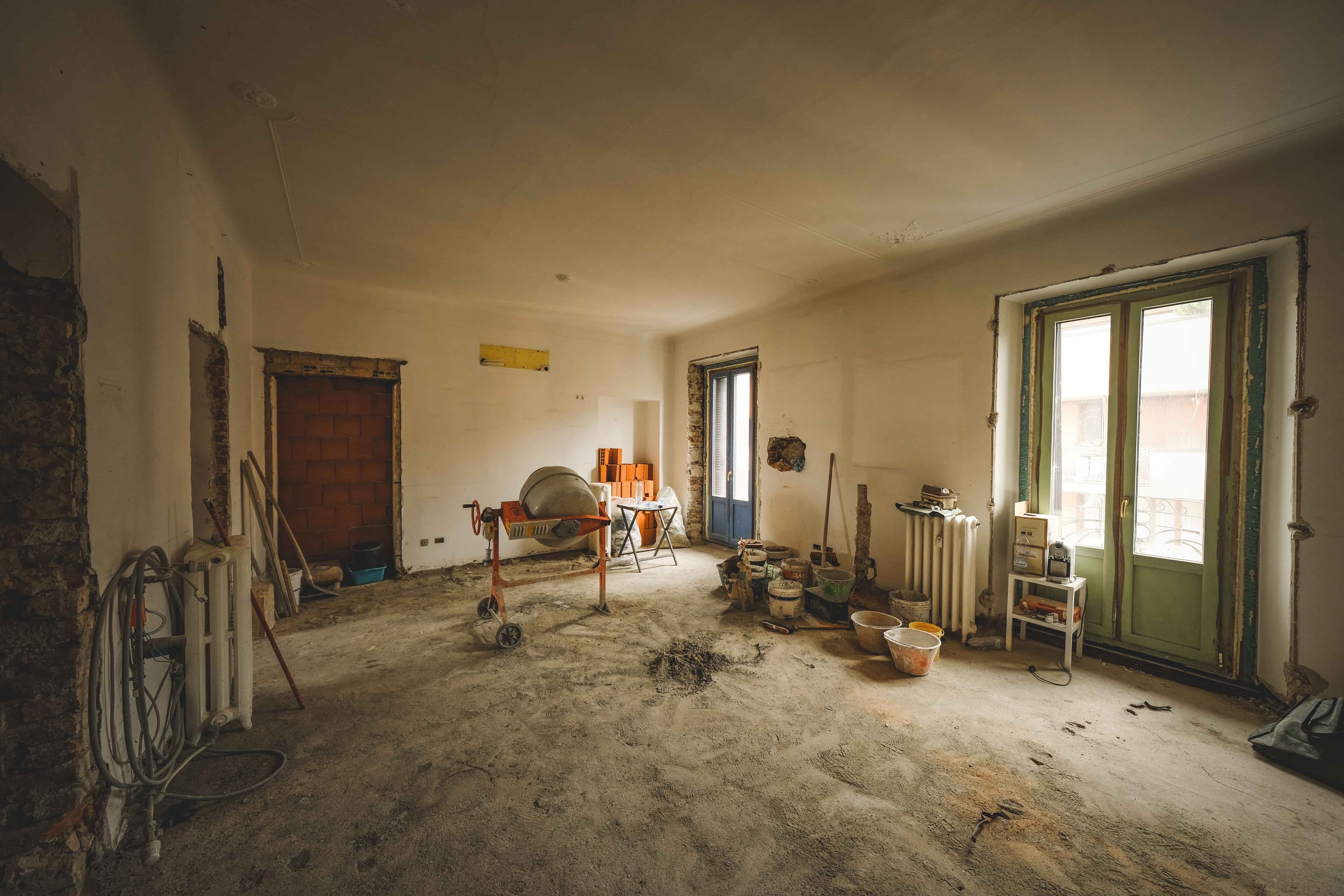 Raum vor der Sanierung